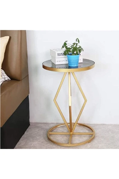 Hitit Dekorasyon Totsi Gold Yan Sehpa ürün görseli 1