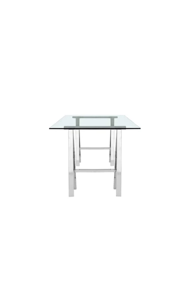 Hitit Dekorasyon Arlo Paslanmaz Metal Yemek Masası - 4