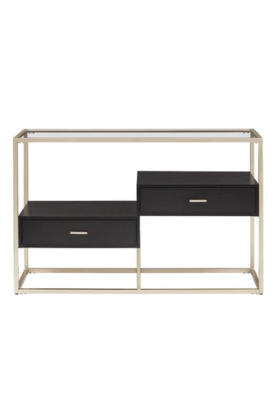 Hitit Dekorasyon Faye Gold Metal Ahşap&cam Dresuar