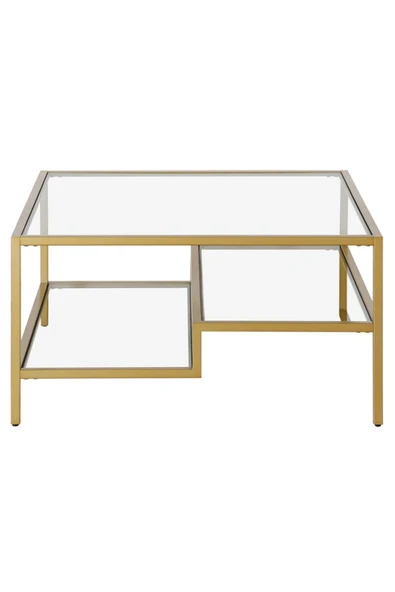 Hitit Dekorasyon Nou Gold Metal Kare Orta Sehpa - 4