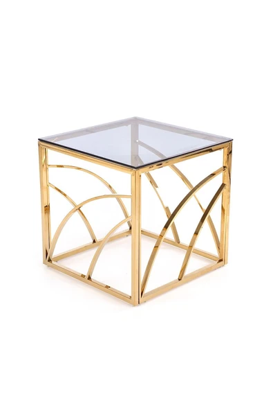 Hitit Dekorasyon Arina Gold Metal Yan Sehpa ürün görseli 1