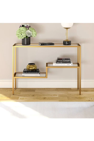 Hitit Dekorasyon Izabel Gold Metal Dresuar&Konsol - 4