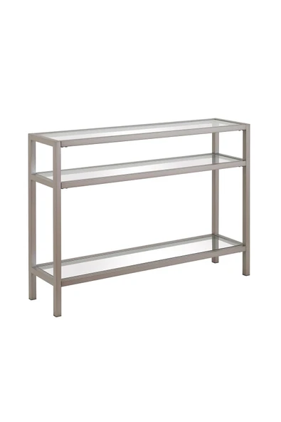 Hitit Dekorasyon Agata Gümüş Renk Metal Dresuar & Konsol - 2