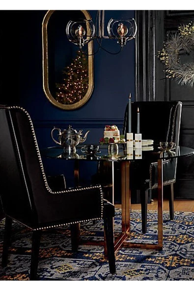 Hitit Dekorasyon Eva Metal Cam Yemek Masası - 6