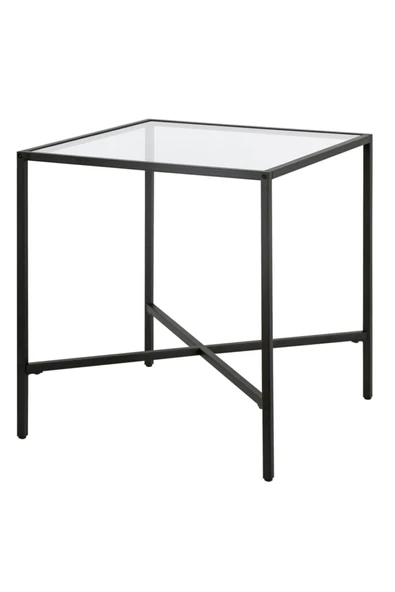 Hitit Dekorasyon Ell Siyah Metal Cam Yan Sehpa - Resim 6