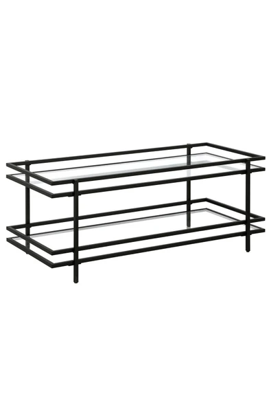 Hitit Dekorasyon Yashira Siyah Metal&cam Orta Sehpa