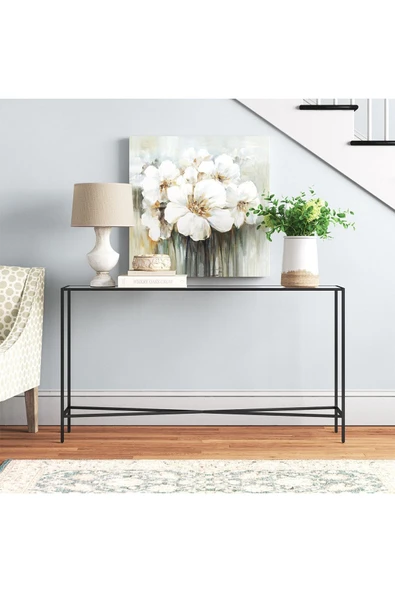 Hitit Dekorasyon Betsy Siyah Metal Dresuar 140*25 - Resim 5