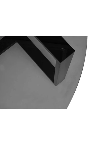 Hitit Dekorasyon Kevan Siyah Metal Cam Orta Sehpa - Resim 5