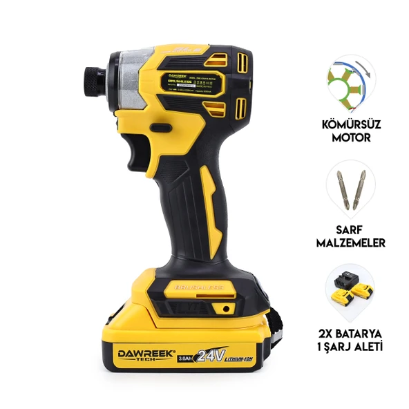 DAWREEK Torklu Vidalama YELLOW – Akülü Torklu Somun Sıkma Makinesi