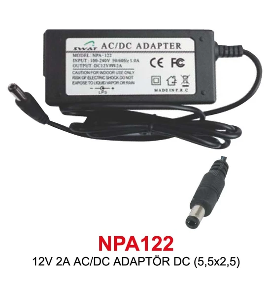 2V 2A AC/DC ADAPTÖR DC (5,5x2,5)