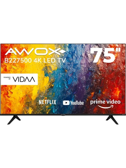 Awox B227500 4K Ultra HD 75" 190 Ekran Uydu Alıcılı Smart LED TV - 3