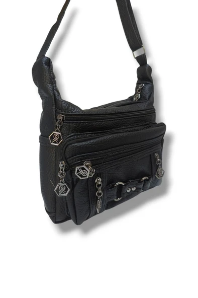 Cakgo 401-25 Yıkama Deri Çok Bölmeli Omuz Askılı Kadın Çanta - 2