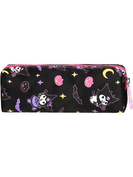 Kuromi Desenli Termal Beslenmeli Kalemlikli Üçlü İlkokul Öğrenci Çantası Seti Kuromi 117 - Resim 4