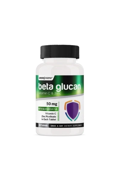 GREEN FARMA BETA GLUKAN -VİT C -ZN 60 TABLET