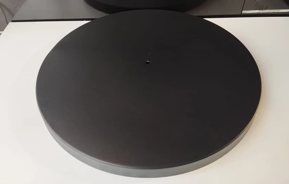 50 LİK MERKEZ DELİKLİ METAL SİYAH AVİZE TEPSİSİ