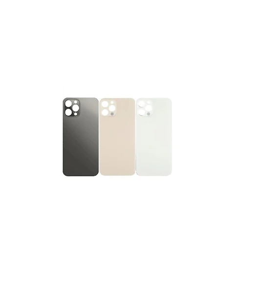 Uyumlu İphone 12 Pro Max Arka Kapak Lazer Kesim Süper Kalite Cam -Siyah ürün görseli