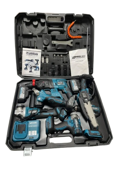 KİMMEER PLUS Kimmeer Plus 6'lı Şarjlı Akülü El Aletleri Seti ürün görseli 1