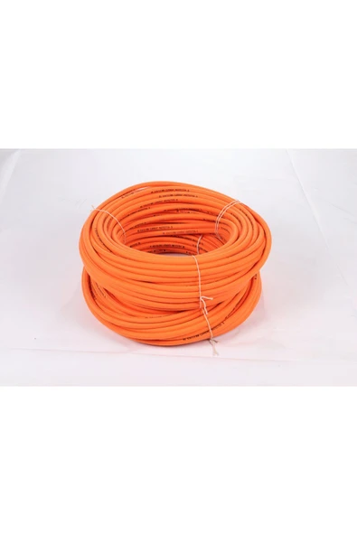 Hortum Plaza Akım Kablo Hortumu Hortumu Kauçuk Örgülü  (9x13 mm) (50 Metre) - Resim 2