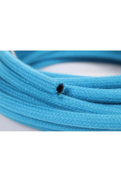 Hortum Plaza Kauçuk Örgülü Mavi Su Giriş Hortumu (5 x 8 mm) (25 Metre)