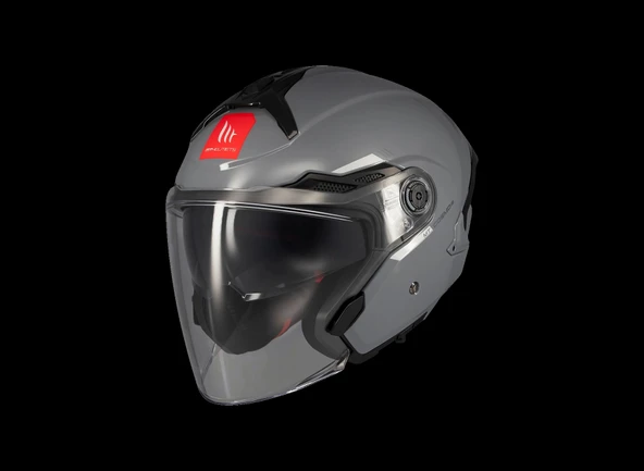 KASK MT COSMO SV A12 PARLAK NARDO GRİ GÖZLÜKLÜ ürün görseli 1