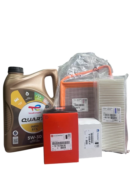 Peugeot 301 Filtre Bakım Seti 1.6 Euro5 (Motor Yağlı Set) ürün görseli