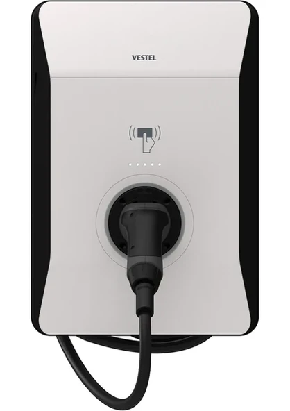 Vestel EVC04 AC22SW-T2P OPT1 TR 22 kW Kablolu Elektrikli Araç Şarj İstasyonu - 1