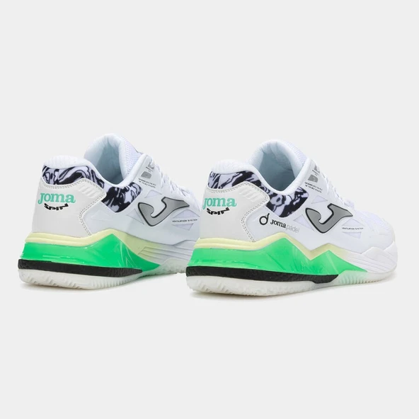 Joma SPIN 2502 Erkek Beyaz Siyah Tenis/Padel Ayakkabısı - Resim 3