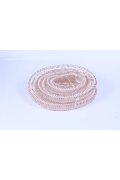 Hortum Plaza Poliüretan Bakır Telli Şeffaf Hortum ( İç çap 60mm)  (boy 3mt)  Pu 070 Toz Talaş Emiş - 2