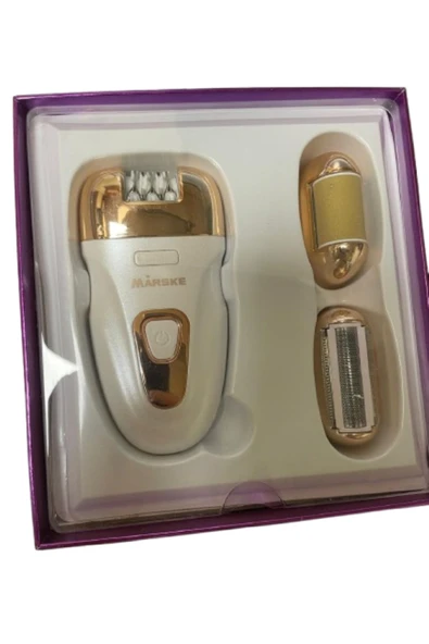 MARSKE MS-6300 3in1 Epilasyon Cihazı – Şarjlı Tüy Alma, Tıraş ve Topuk Törpü Seti - Resim 2