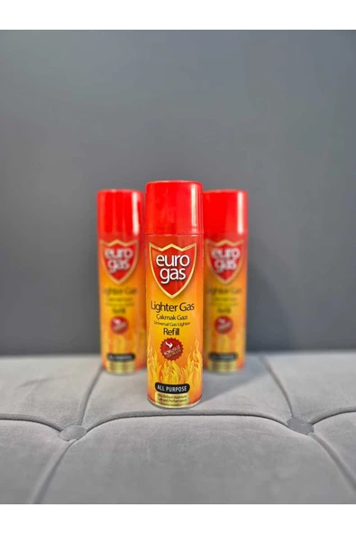 Euro Gas ÇAKMAK GAZI 270ML KOKUSUZ 3 ADET - Resim 3