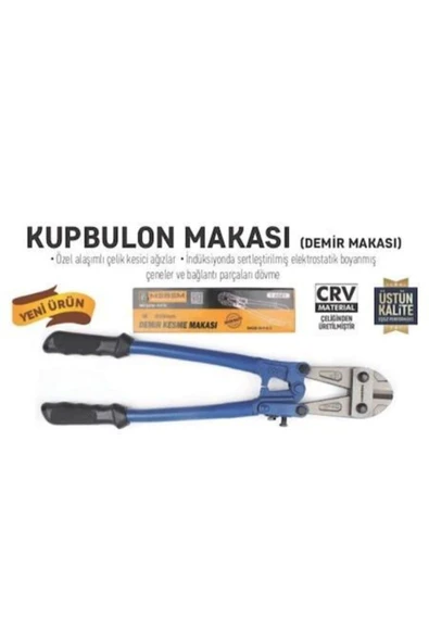 Meşem Inşaat Demiri Kesme Makası Demir Makası 18 Inç 45 Cm Uzunluk - Resim 5