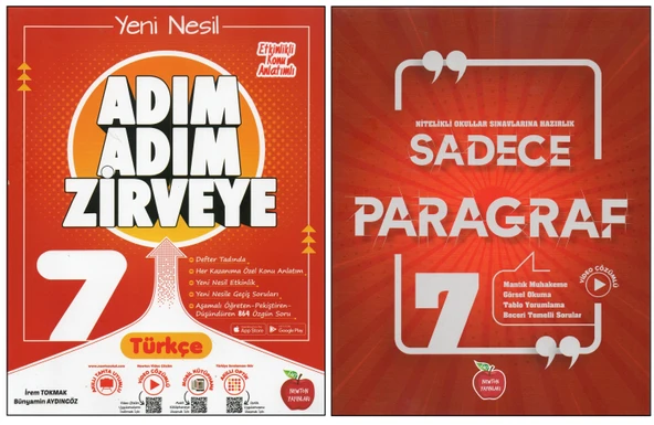 NEWTON 7. SINIF ADIM ADIM Z. TÜRKÇE+SADECE PARAGRAF (2 KİTAP) ürün görseli