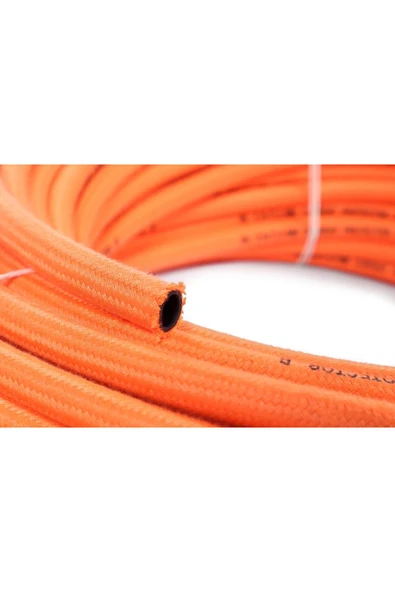 Hortum Plaza Akım Kablo Hortumu Hortumu Kauçuk Örgülü  (9x13 mm) (50 Metre) - Resim 3