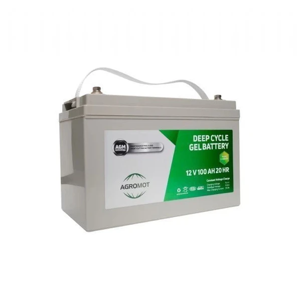 Agromot 12v 100Ah Jel Akü - Resim 4