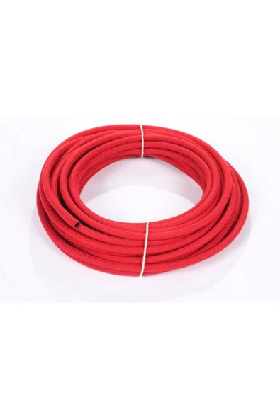 Hortum Plaza Kauçuk Örgülü Kırmızı Su Dönüş Hortumu 5x8 mm (25 Metre) - Resim 2