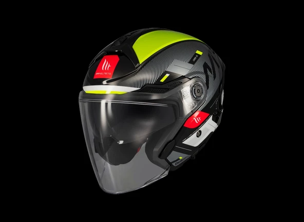 KASK MT COSMO SV SilenceB3 Gloss SARI GÖZLÜKLÜ ürün görseli 1