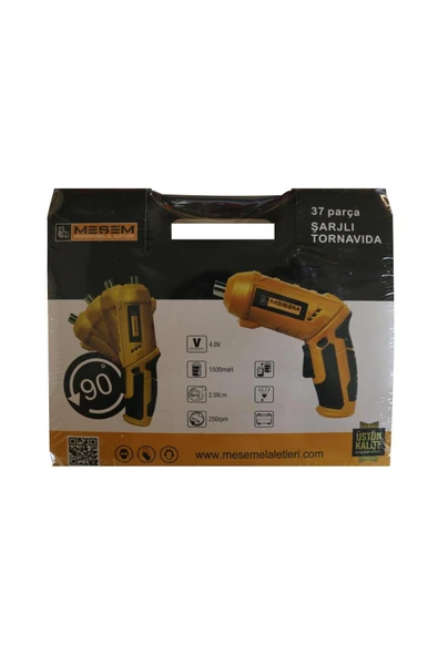 Meşem Şarjlı Tornavida 10mm 4.0v 1500mah 250rpm ürün görseli
