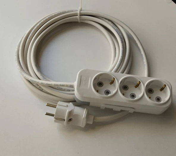 5 METRE 3 LÜ 3X1.5 TTR BAKIR TOPRAKLI UZUTMA ARA KABLO - 3