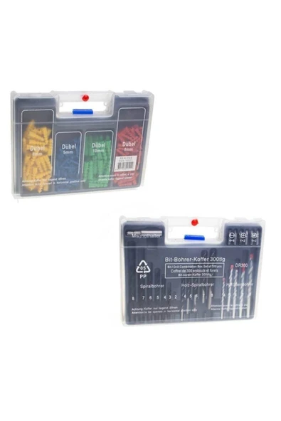 Real Özs Zhl Tools Matkap Ucu Ve Dübel Seti 300 Parça ürün görseli 1