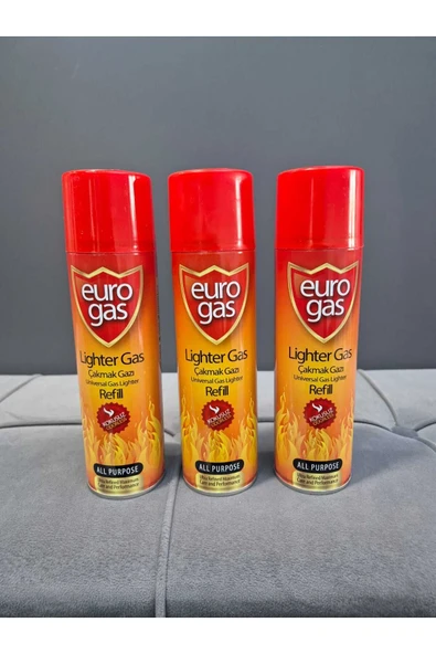 Euro Gas ÇAKMAK GAZI 270ML KOKUSUZ 3 ADET ürün görseli 1