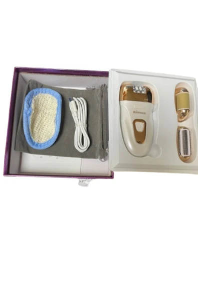 MARSKE MS-6300 3in1 Epilasyon Cihazı – Şarjlı Tüy Alma, Tıraş ve Topuk Törpü Seti - Resim 4