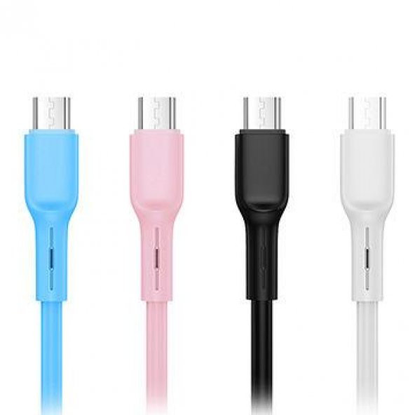 Joyroom S-M357S Mikro Şarj ve Data Kablosu 2A 1m Pembe - 4
