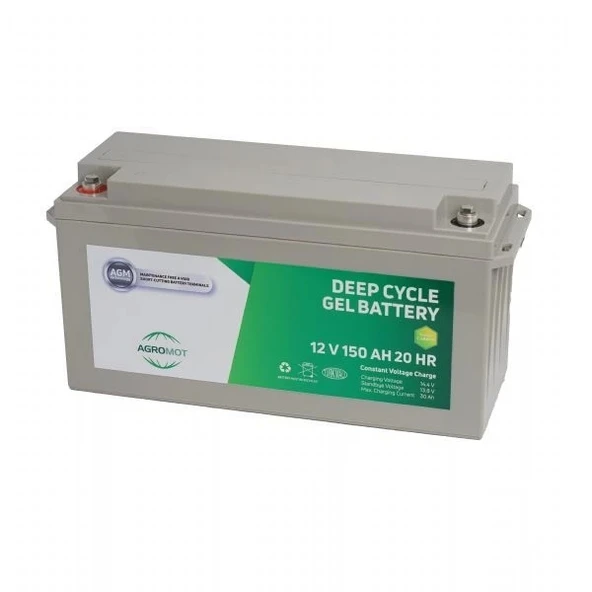 Agromot 12v 150Ah Jel Akü - Resim 4