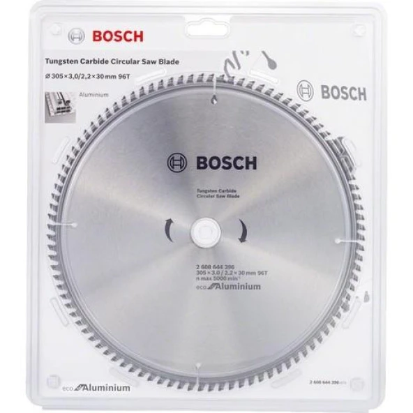 Bosch Optiline Eco 305 x 30 mm 96 Diş Alüminyum Kesme Testeresi - 2