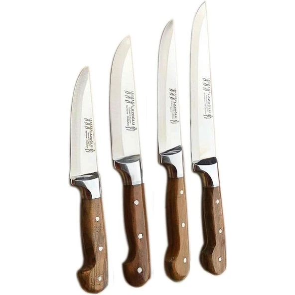 Sürmene Lazoğlu 4'lü Mutfak Bıçak Seti - Resim 2