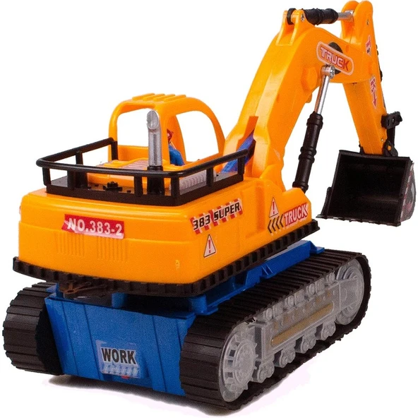 Cstars Cs-10 Pilli Ekskavatör Kepçe Işıklı Sesli Çarp ve Devam Et - Resim 4