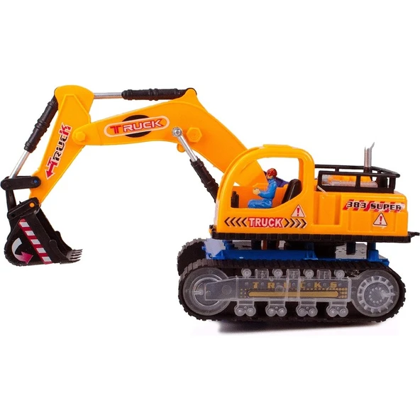 Cstars Cs-10 Pilli Ekskavatör Kepçe Işıklı Sesli Çarp ve Devam Et - Resim 3