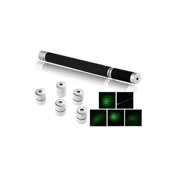 Autocsi CSI 100Mw 5 Başlıklı Yeşil Lazer Pointer 70123 ürün görseli 1