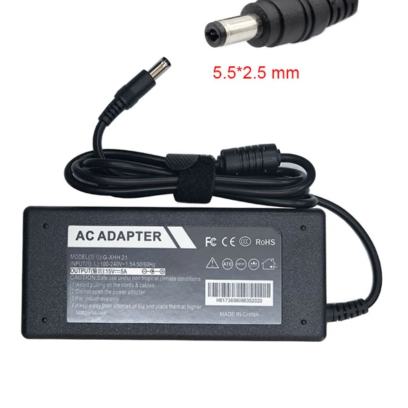 AC-DC 15v 5A  adaptör 5.5mm*2.5mm standart uçlu adaptör - Resim 4