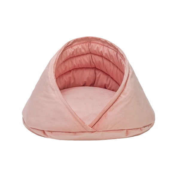 Pet Comfort Oyster Kedi/Köpek Yatağı, Pembe 55x55x32cm - Resim 2